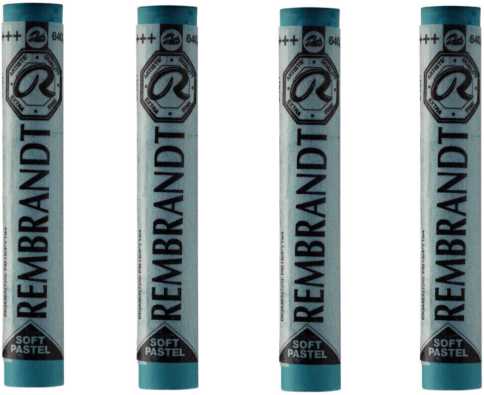 Suchý pastel Rembrandt Soft Pastel Sada suchých pastelů Bluish Green 7 4 ks