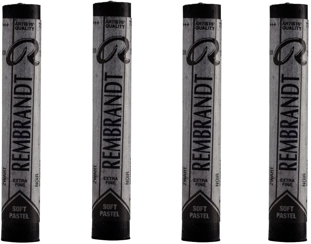 Pastel sec Rembrandt Soft Pastel Coffret de pastels secs Black 5 4 pièces