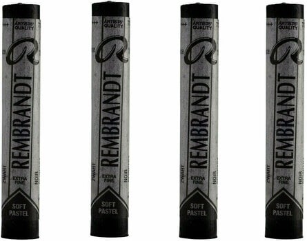 Pastel sec Rembrandt Soft Pastel Coffret de pastels secs Black 5 4 pièces - 1