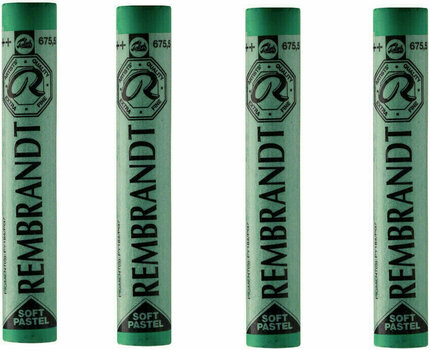 Pastel sec Rembrandt Soft Pastel Coffret de pastels secs Phthalo Green 5 4 pièces - 1