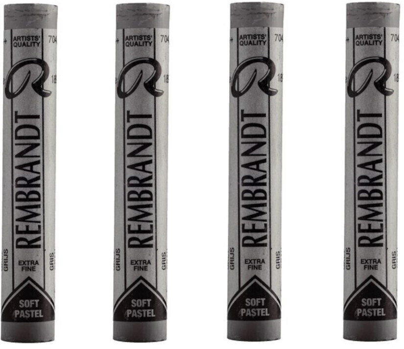 Pastel sec Rembrandt Soft Pastel Coffret de pastels secs Grey 8 4 pièces