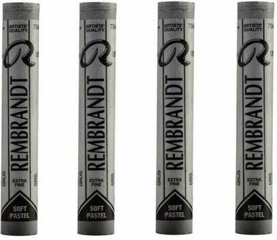 Pastel sec Rembrandt Soft Pastel Coffret de pastels secs Grey 8 4 pièces - 1