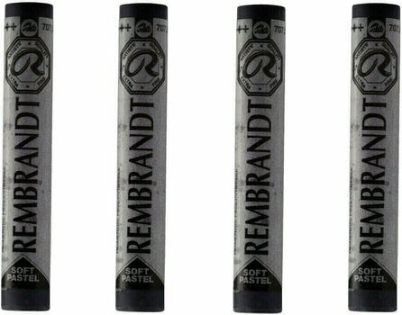 Pastel sec Rembrandt Soft Pastel Coffret de pastels secs Mouse Grey 5 4 pièces - 1