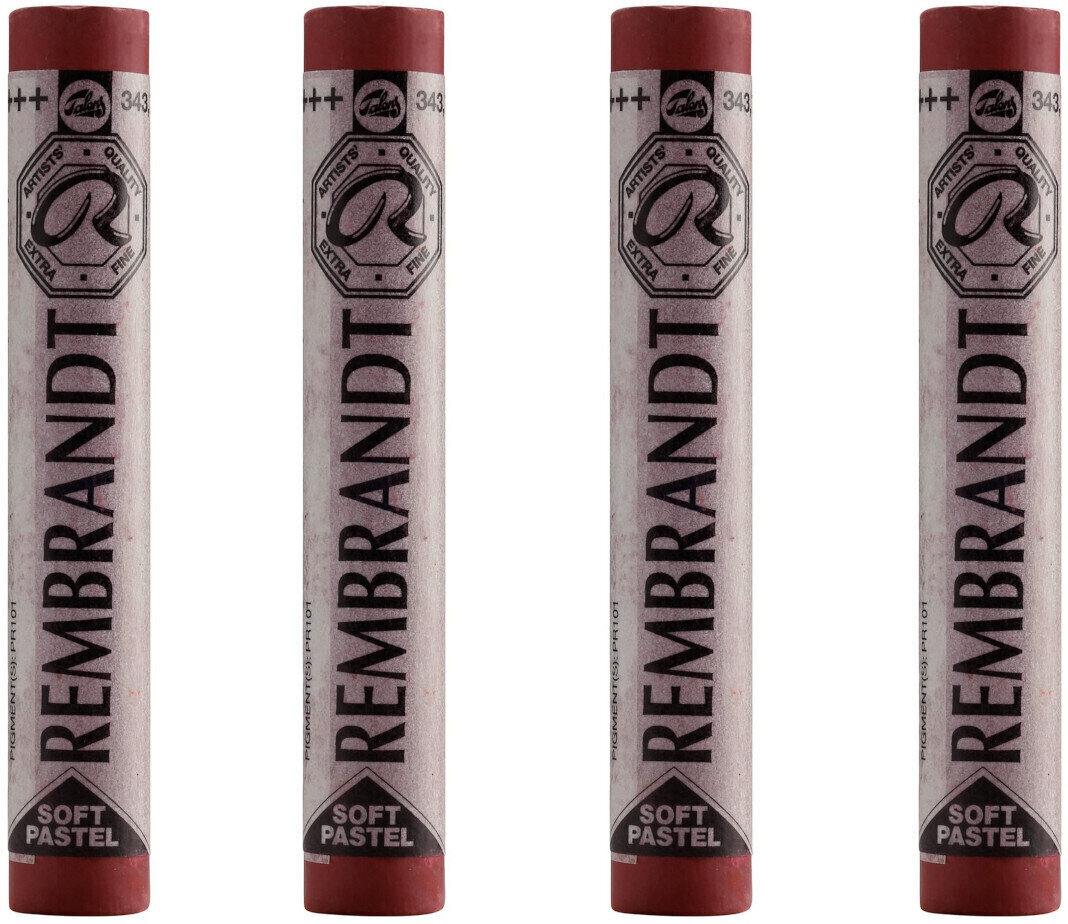 Pastel sec Rembrandt Soft Pastel Coffret de pastels secs Caput Mortuum Red 7 4 pièces