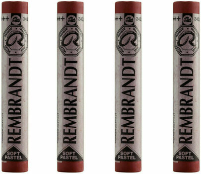 Pastel sec Rembrandt Soft Pastel Coffret de pastels secs Caput Mortuum Red 7 4 pièces - 1