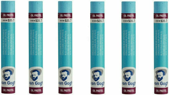 Pastel à l'huile Van Gogh Oil Pastel Stick Coffret de pastels à l'huile Cerulean Blue Phthalo 7 6 pièces - 1