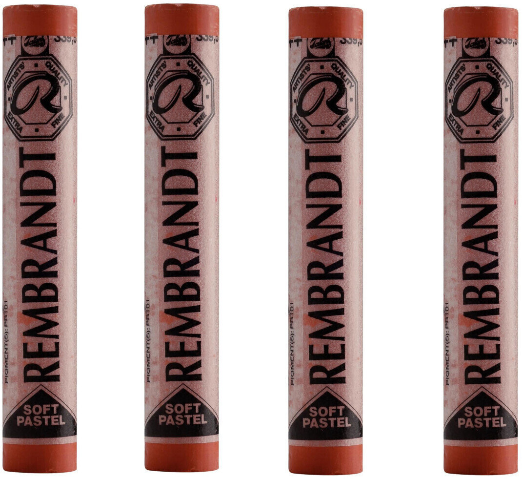 Pastel sec Rembrandt Soft Pastel Coffret de pastels secs Light Oxide Red 5 4 pièces