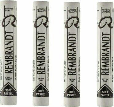 Pastel sec Rembrandt Soft Pastel Super Soft Coffret de pastels secs White Super Soft 5 4 pièces - 1