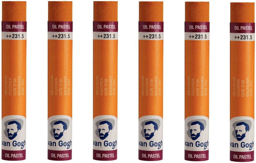 Pastel à l'huile Van Gogh Oil Pastel Stick Coffret de pastels à l'huile Gold Ochre 5 6 pièces