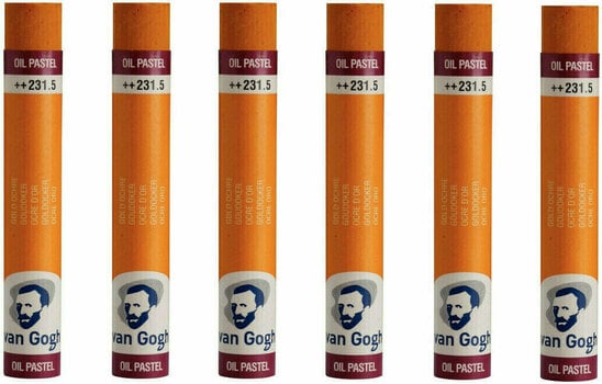 Pastel à l'huile Van Gogh Oil Pastel Stick Coffret de pastels à l'huile Gold Ochre 5 6 pièces - 1