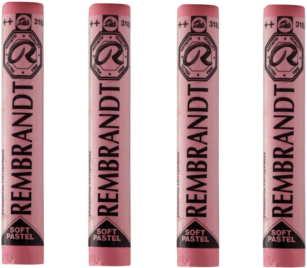 Pastel sec Rembrandt Soft Pastel Coffret de pastels secs Carmine 8 4 pièces