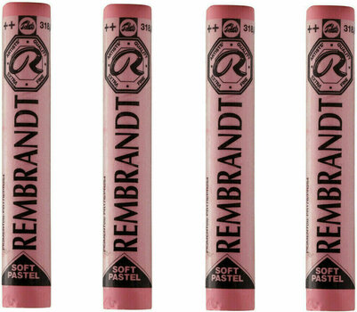 Pastel sec Rembrandt Soft Pastel Coffret de pastels secs Carmine 8 4 pièces - 1