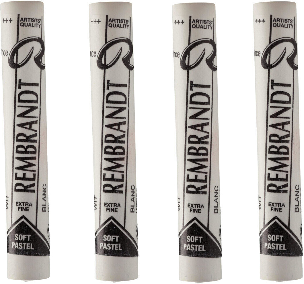 Pastel sec Rembrandt Soft Pastel Coffret de pastels secs White 5 4 pièces