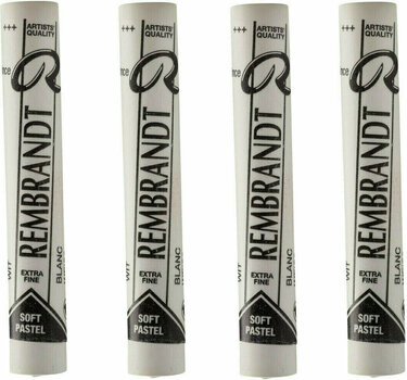 Pastel sec Rembrandt Soft Pastel Coffret de pastels secs White 5 4 pièces - 1