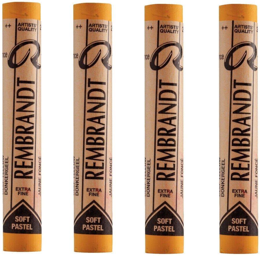 Pastel sec Rembrandt Soft Pastel Coffret de pastels secs Deep Yellow 5 4 pièces
