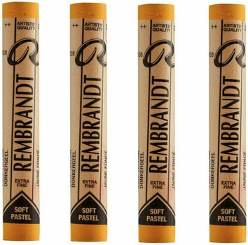 Pastel sec Rembrandt Soft Pastel Coffret de pastels secs Deep Yellow 5 4 pièces - 1
