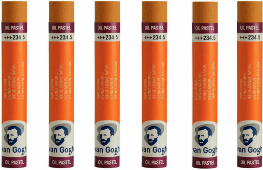 Pastel à l'huile Van Gogh Oil Pastel Stick Coffret de pastels à l'huile Raw Sienna 5 6 pièces - 1