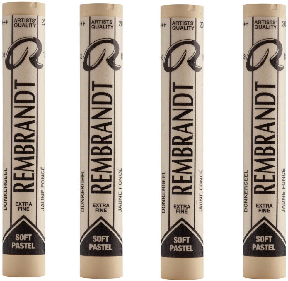 Pastel sec Rembrandt Soft Pastel Coffret de pastels secs Deep Yellow 9 4 pièces