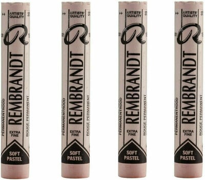Pastel sec Rembrandt Soft Pastel Coffret de pastels secs Permanent Red 10 4 pièces - 1