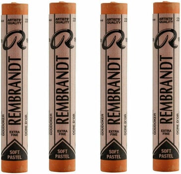Pastel sec Rembrandt Soft Pastel Coffret de pastels secs Gold Ochre 7 4 pièces - 1