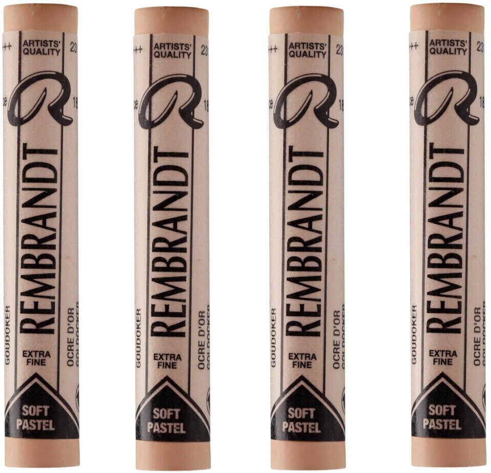 Pastel sec Rembrandt Soft Pastel Coffret de pastels secs Gold Ochre 9 4 pièces