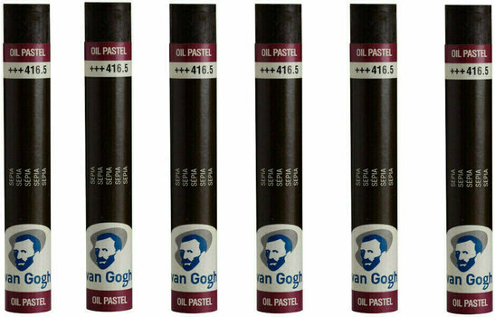 Pastel à l'huile Van Gogh Oil Pastel Stick Coffret de pastels à l'huile Sepia 5 6 pièces - 1