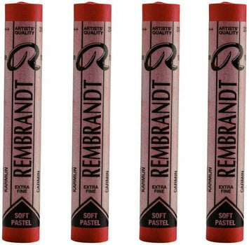 Pastel sec Rembrandt Soft Pastel Coffret de pastels secs Carmine 5 4 pièces - 1
