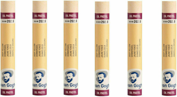 Pastel à l'huile Van Gogh Oil Pastel Stick Coffret de pastels à l'huile Deep Yellow 9 6 pièces - 1