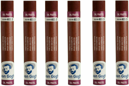 Öljypastelli Van Gogh Oil Pastel Stick Öljypastellisetti Vandyke Brown 5 6 kpl - 1
