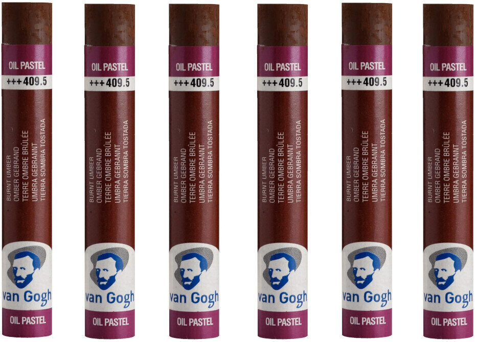 Pastel à l'huile Van Gogh Oil Pastel Stick Coffret de pastels à l'huile Burnt Umber 5 6 pièces