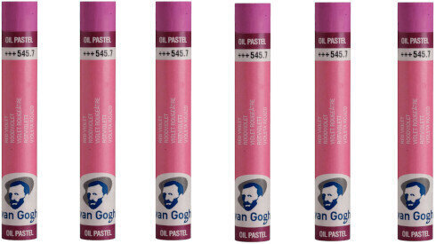 Pastel à l'huile Van Gogh Oil Pastel Stick Coffret de pastels à l'huile Red Violet 7 6 pièces