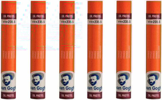 Pastel à l'huile Van Gogh Oil Pastel Stick Coffret de pastels à l'huile Orange 5 6 pièces - 1
