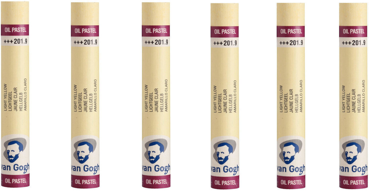 Pastel à l'huile Van Gogh Oil Pastel Stick Coffret de pastels à l'huile Light Yellow 9 6 pièces