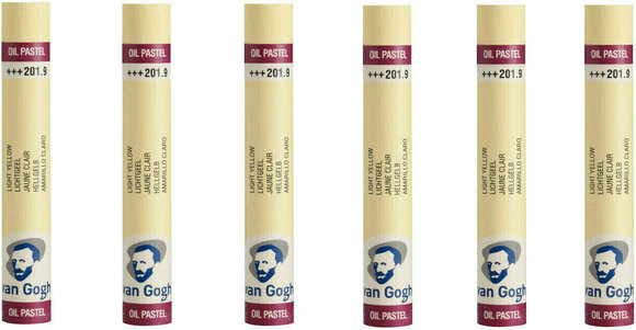 Pastel à l'huile Van Gogh Oil Pastel Stick Coffret de pastels à l'huile Light Yellow 9 6 pièces - 1