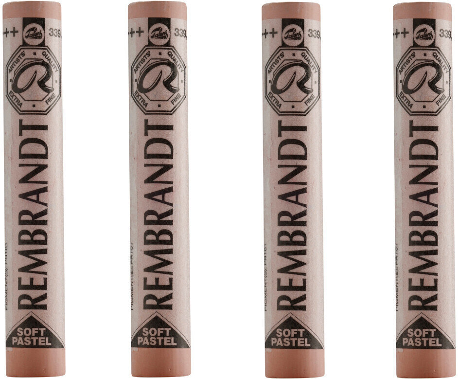 Pastel sec Rembrandt Soft Pastel Coffret de pastels secs Light Oxide Red 8 4 pièces