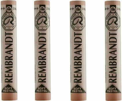 Pastel sec Rembrandt Soft Pastel Coffret de pastels secs Light Oxide Red 8 4 pièces - 1
