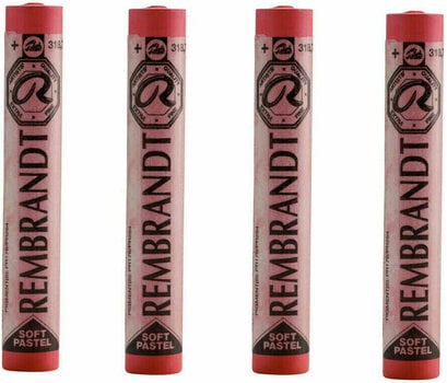 Pastel sec Rembrandt Soft Pastel Coffret de pastels secs Carmine 7 4 pièces - 1