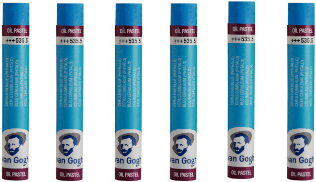 Pastel à l'huile Van Gogh Oil Pastel Stick Coffret de pastels à l'huile Cerulean Blue Phthalo 5 6 pièces