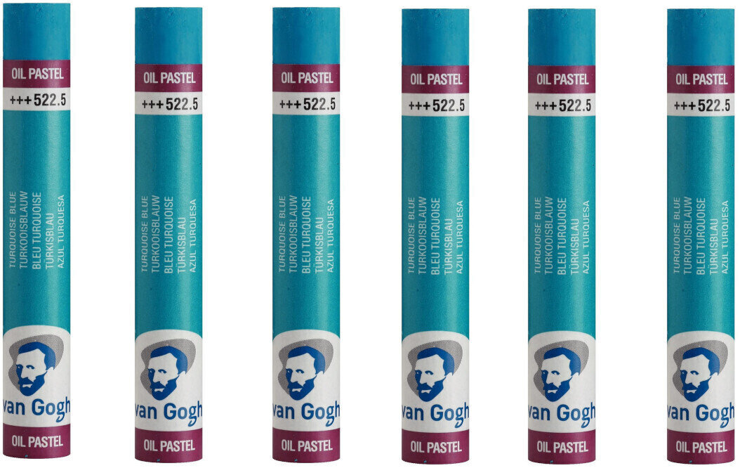 Aliejinė pastelė Van Gogh Oil Pastel Stick Turquoise Blue 5 (6 Pieces)