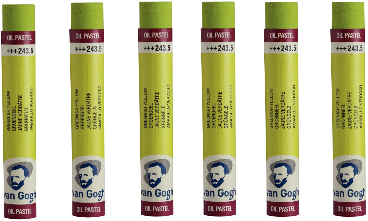 Маслена пастел Van Gogh Oil Pastel Stick Комплект маслени пастели Greenish Yellow 5 6 бр.