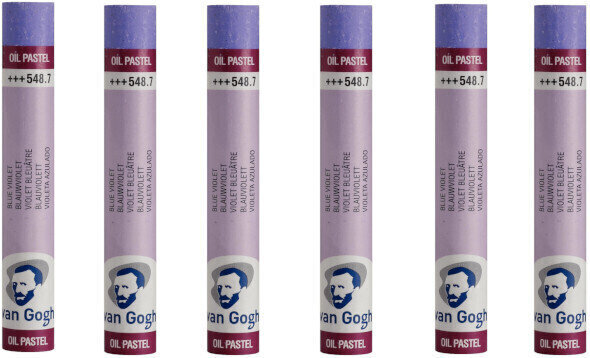 Pastel à l'huile Van Gogh Oil Pastel Stick Coffret de pastels à l'huile Blue Violet 7 6 pièces