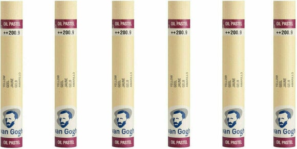 Pastel à l'huile Van Gogh Oil Pastel Stick Coffret de pastels à l'huile Yellow 9 6 pièces - 1