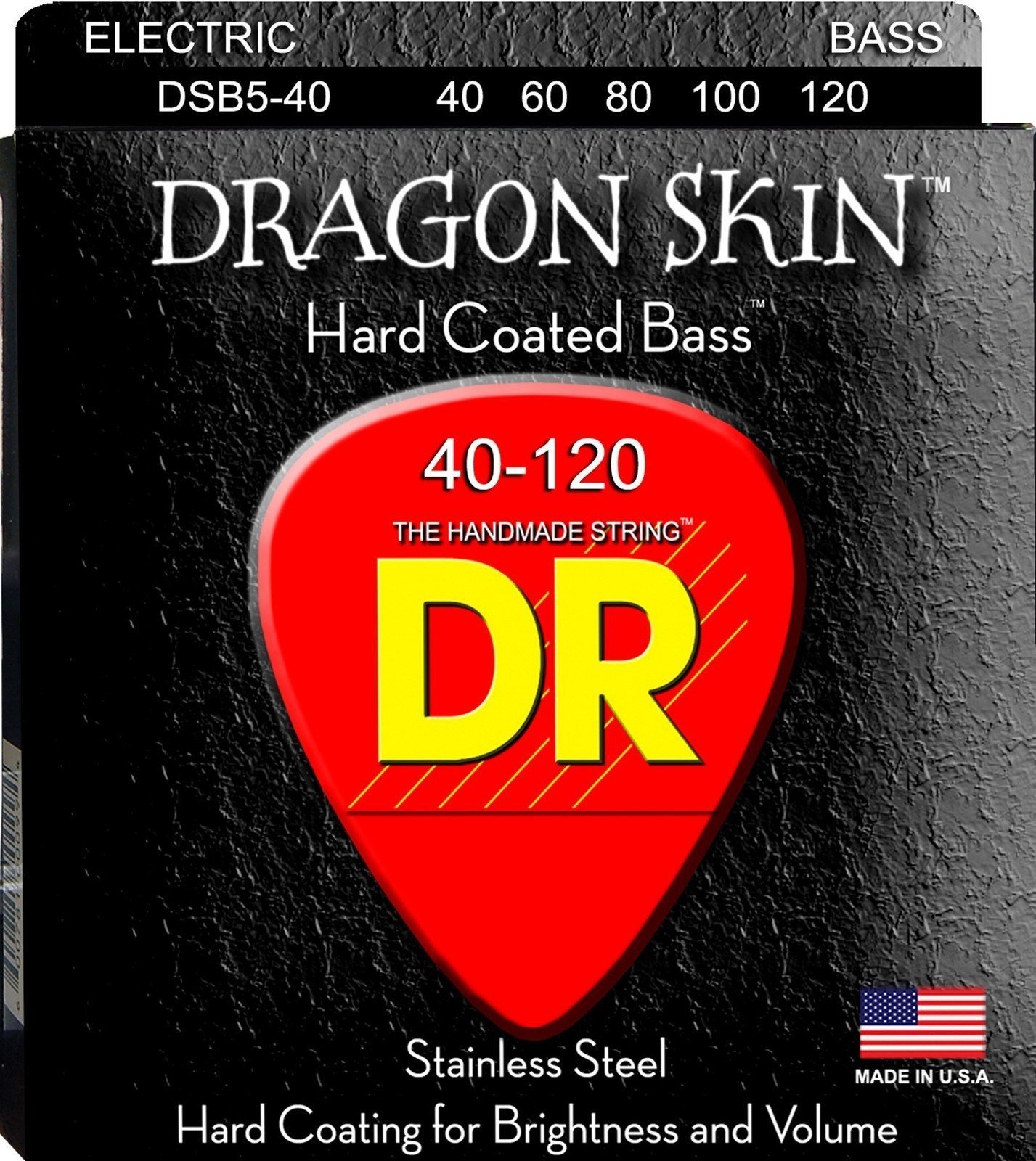 Žice za 5 žičanu bas gitaru DR Strings DSB5-40