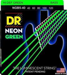 Struny do gitary basowej 5-strunowej DR Strings NGB5-40 Struny do gitary basowej 5-strunowej