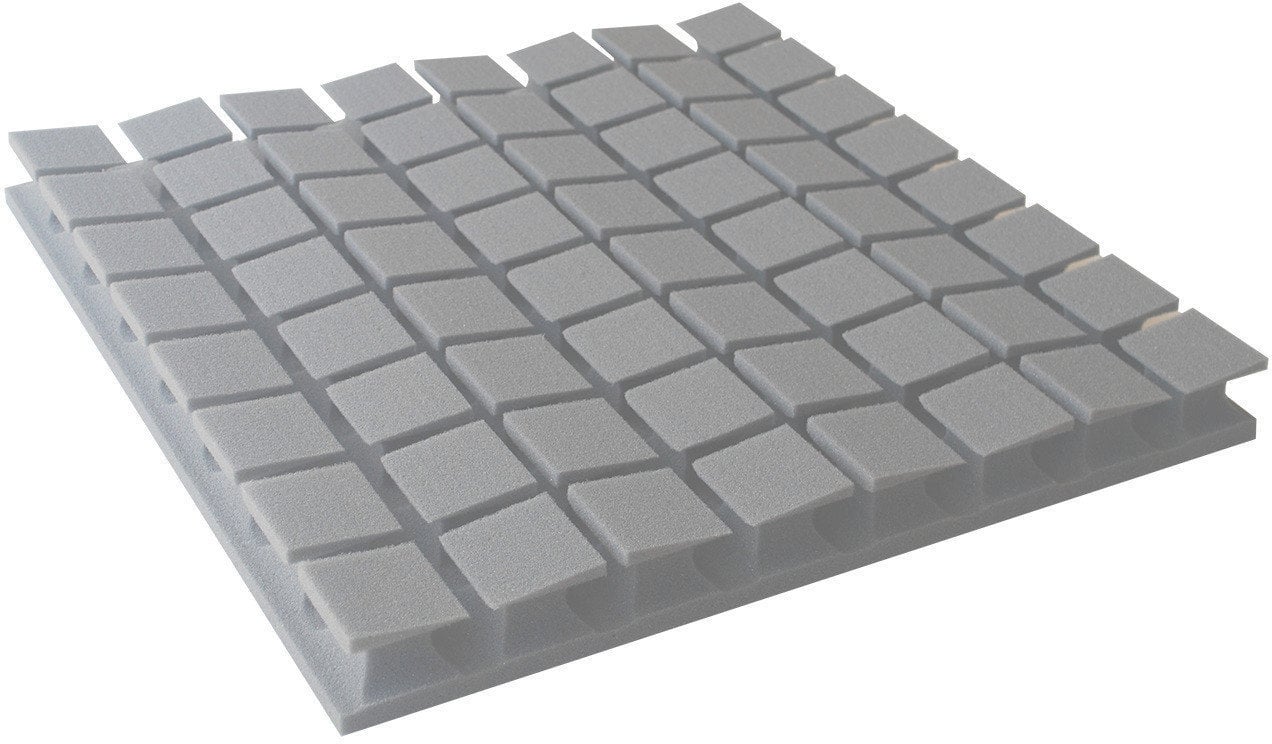 Absorbent foam panel Mega Acoustic PA-PM8K-LG-6060 U Light Grey