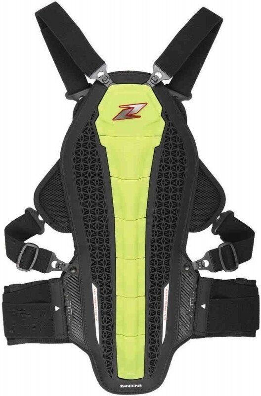 Rugbeschermer Zandona Rugbeschermer Hybrid Armour X8 Yellow Fluo/Black L