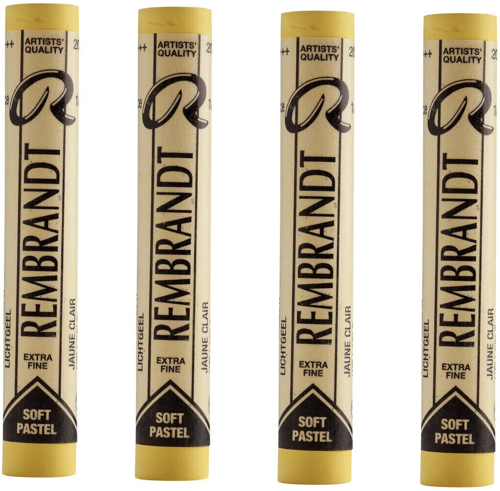 Pastel sec Rembrandt Soft Pastel Coffret de pastels secs Light Yellow 7 4 pièces