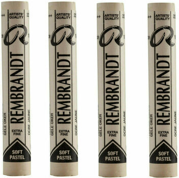 Pastel sec Rembrandt Soft Pastel Coffret de pastels secs Yellow Ochre 9 4 pièces - 1