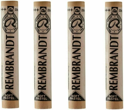 Pastel sec Rembrandt Soft Pastel Coffret de pastels secs Raw Sienna 9 4 pièces - 1