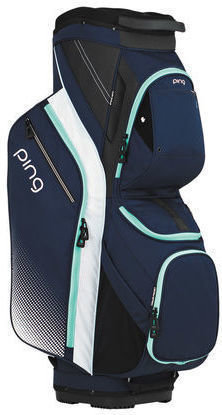 Golflaukku Ping Traverse Navy/White/Mint Cart Bag
